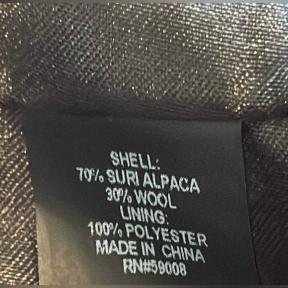 Sofia Cashmere Black and White Houndstooth Trench Coat - Picture 16 of 16